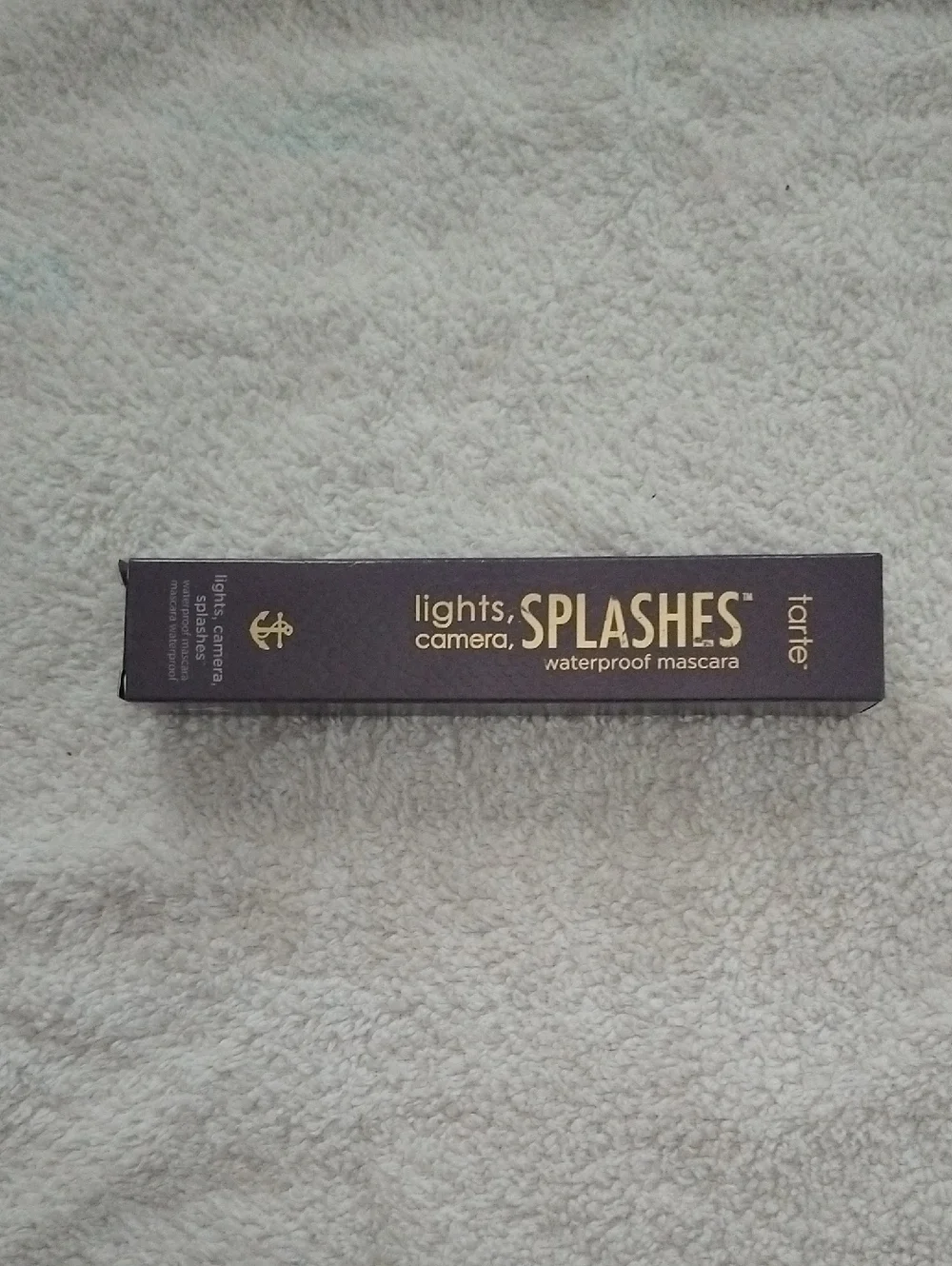 tarte lights, CAMERA, SPLASHES Waterproof Mascara - Purple with Gold lettering